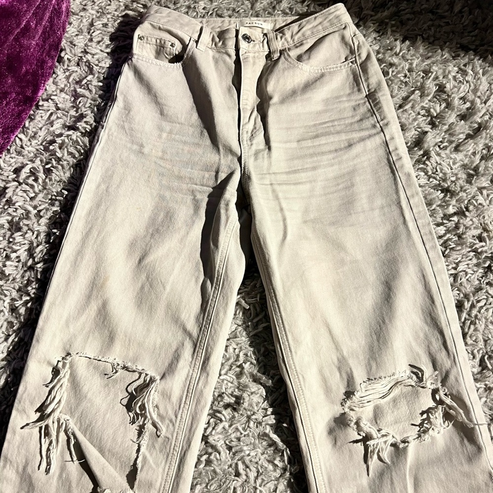 Pacsun Beige 90s boyfriend jeans